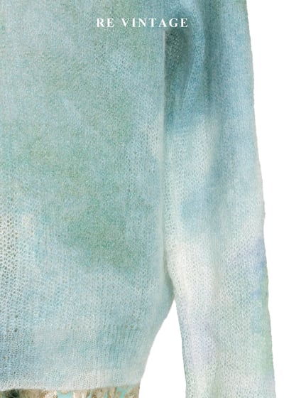 莫內的池畔暈染針織薄款毛衣11