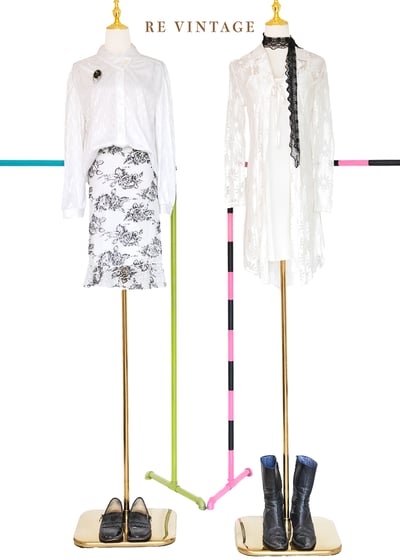 『歐洲寶物』法國製 - 純潔白閃電印花設計感襯衫2