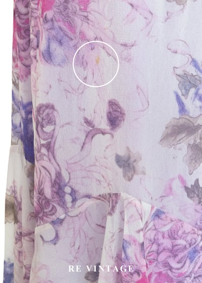 粉紫夢境模糊花卉美裙（27"）15