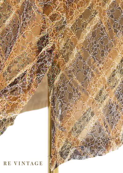 金蔥彩虹小花菱格紋氣質長裙（24-26"）11