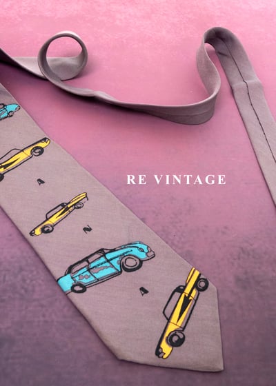 公路旅行懷舊時光領帶1