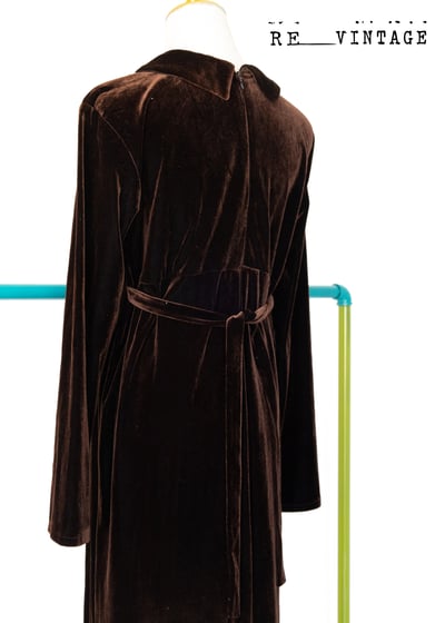 彩虹巧克力工廠絨布長洋裝9