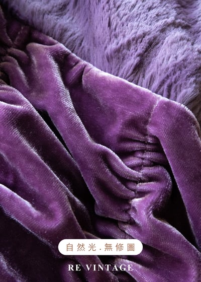 紫夜霓虹毛絨拉皺細肩帶背心12
