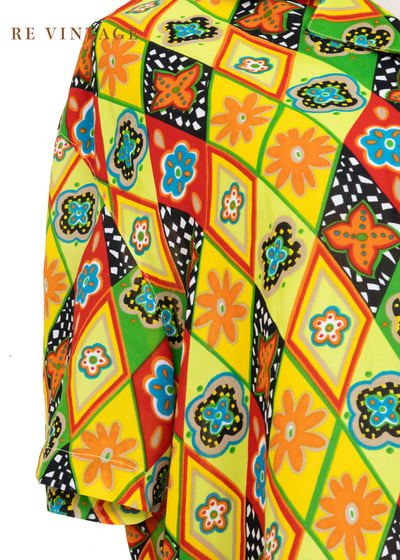 嘉年華夏日拼圖短版上衣4