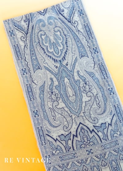 Royal Blue 高雅皇宮圖騰圍巾8