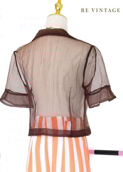 Dark Roasted Coffee Bean 透膚襯衫10