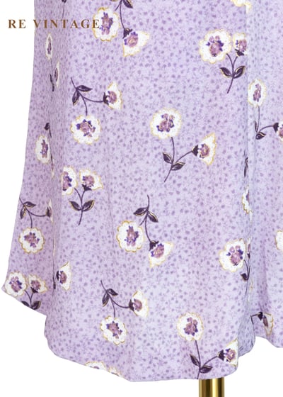 薰衣草紫小碎花俏皮短裙（24"）9