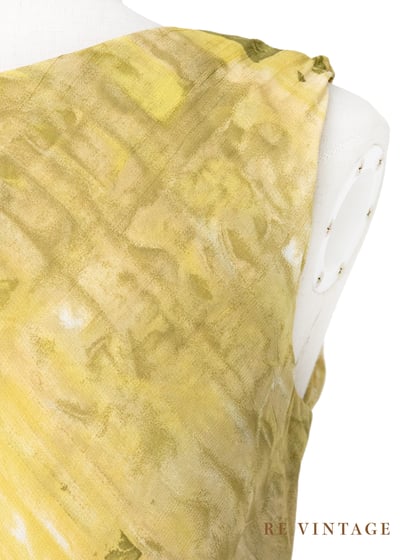 蜂蜜野草扎染畫布洋裝10