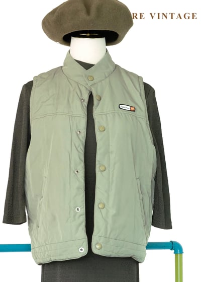 綠精靈絨布尼龍雙面穿背心11