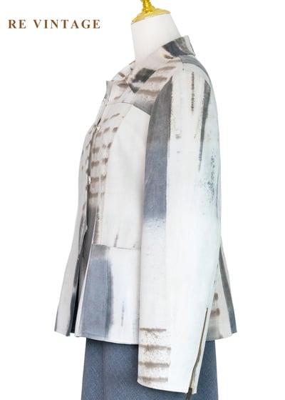 『歐洲寶貝』義大利製 - 墨染森野噴繪工藝夾克外套10