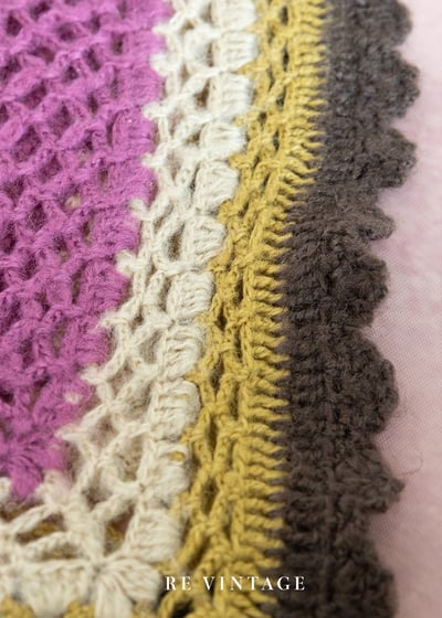 葡萄色針織圍巾9