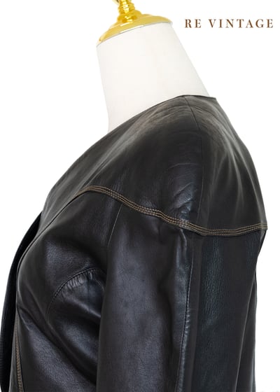 西班牙製 - 帥氣短版皮革外套7