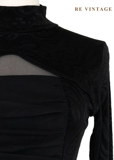 黑魔女若影若現抽皺貼身上衣5