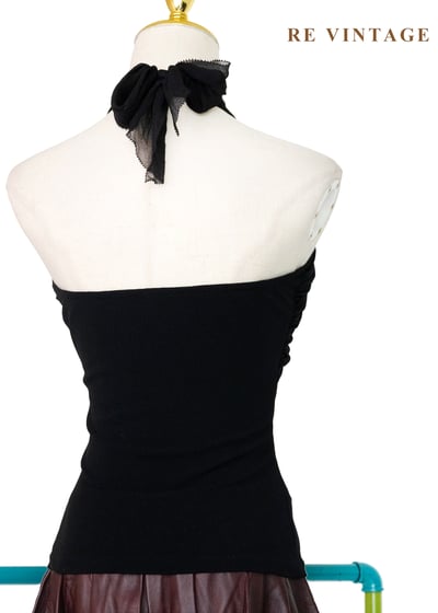 極致美背抓皺繞頸背心7