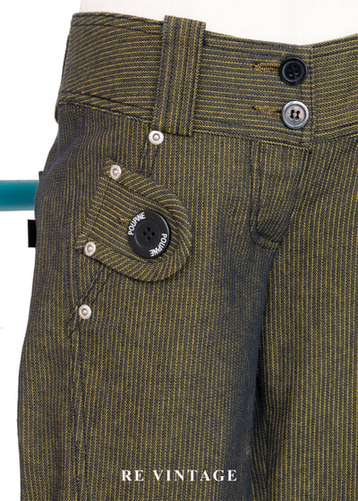 黃光行星軌道低腰長褲6