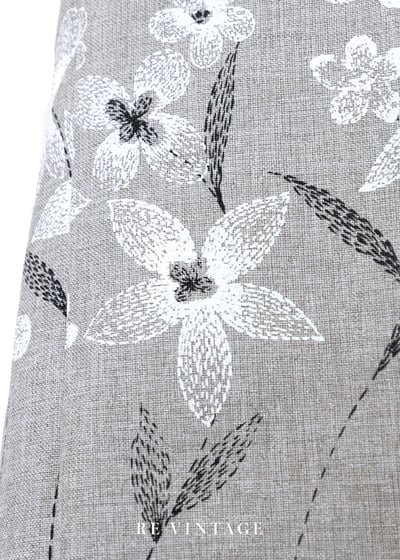 套裝背心 - 日系花卉霧灰小花背心7