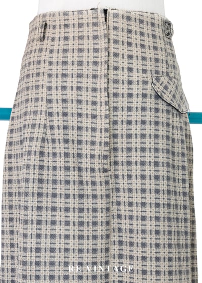 質感單品 - 漫步時光英倫經典細格紋長裙（28"）8