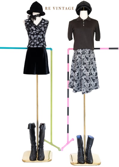 黑夜向日葵中長裙（26"）2