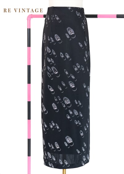 浪漫羽毛戒指黑色長裙（25-28"）1