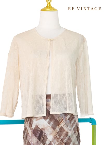 Buttercream 壓皺雙釦罩衫3