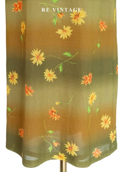 黃橘調色盤漸層雛菊長裙（26-30"）6