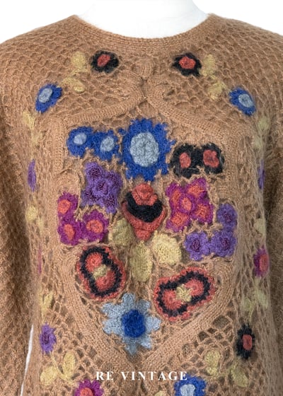 繁花夢境立體勾花針織毛衣4