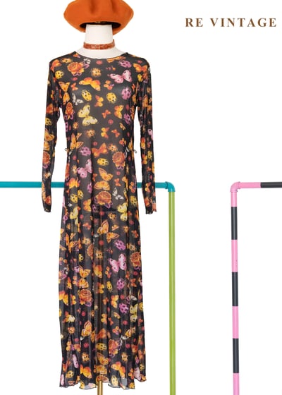 Butterflies After Midnight 透膚網紗洋裝1