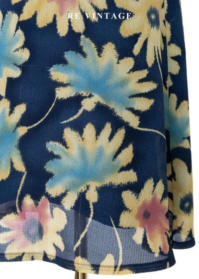 仲夏夜的向日葵 - 摩登大花印花洋裝15