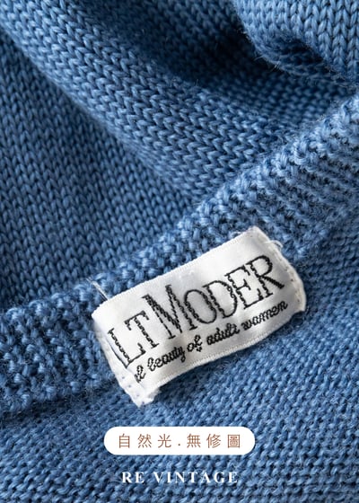 憂鬱藍百合撞色針織毛衣13