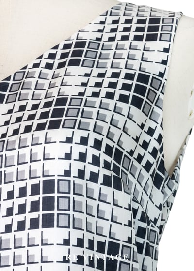 黑白像素幾何靜默洋裝5