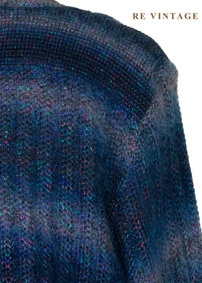 日本製 - 午夜星雲混色針織毛衣外套12