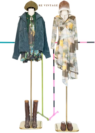 復古孔雀綠工裝夾克外套2