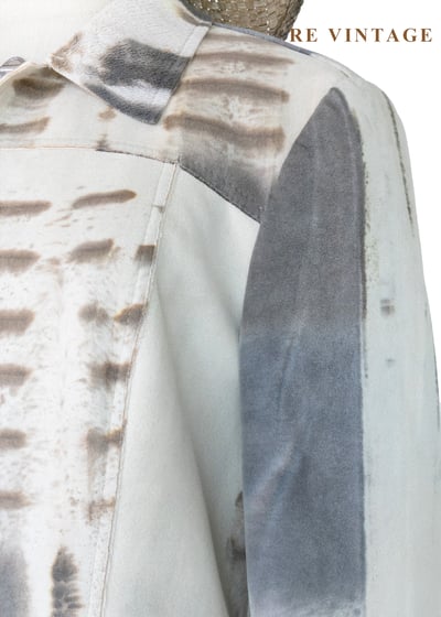 『歐洲寶貝』義大利製 - 墨染森野噴繪工藝夾克外套11