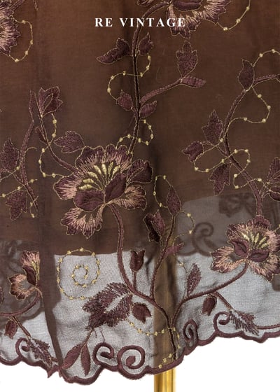 咖啡漸影花香韻味長洋裝9