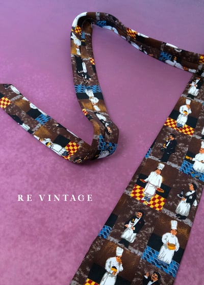 主廚的秘密餐桌工作職人印花領帶5