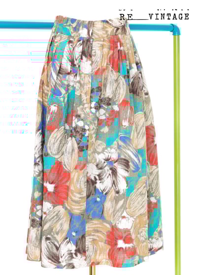 小畫家筆刷黃花紅花夏日裙裙7