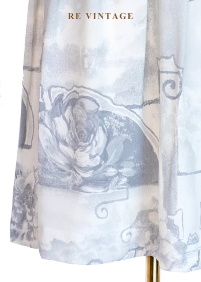 溫柔抽象花卉素描短裙（26"）4