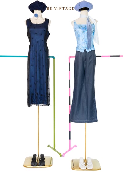 冰藍色の午後玫瑰小背心2