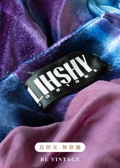 極光極限 - 迷幻漸層線條垂墜領長洋裝18