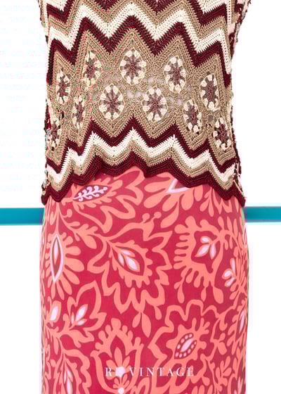 乾燥玫瑰針織波紋小花背心4