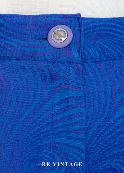 Neon Blue Swirl 霓藍迴旋長褲（26"）5