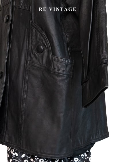 質感單品 - 高冷系大女子主義長版皮外套10