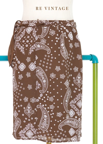 深棕色變形蟲一片裙（24-26"）7