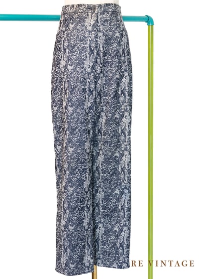 Blue camouflage 高腰褲褲（30"）1