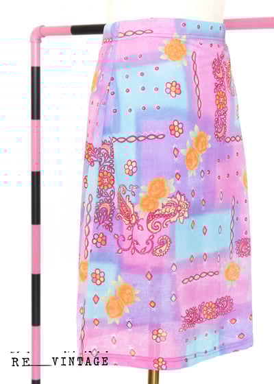 霓虹燈橘色玫瑰短裙（25"）7