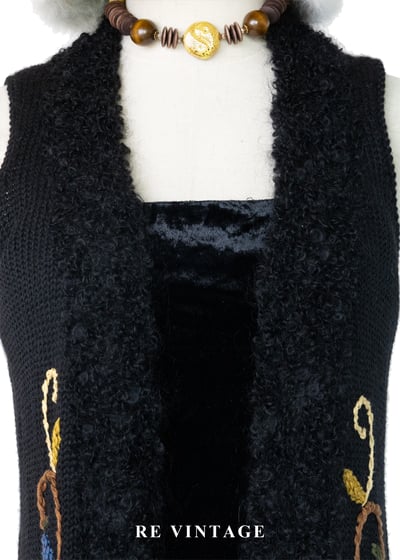 繁花盛開的邊境長版背心罩衫5