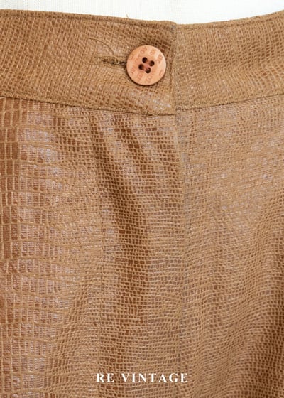 曠野的餘暉仿蛇紋壓紋長褲（~26"）6