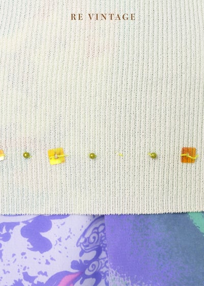 情人果綠小方格亮片針織背心15