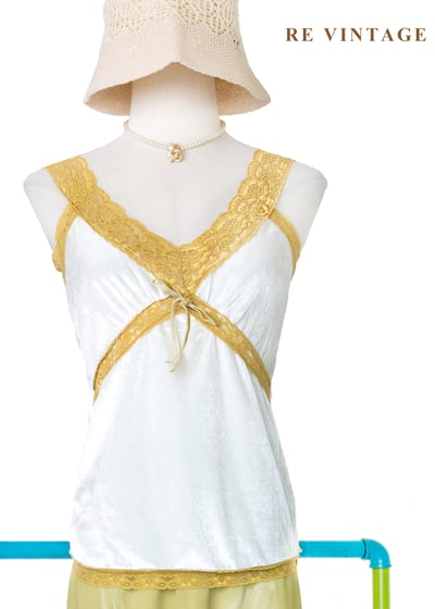 鵝黃晨間的絲絨夢境背心1