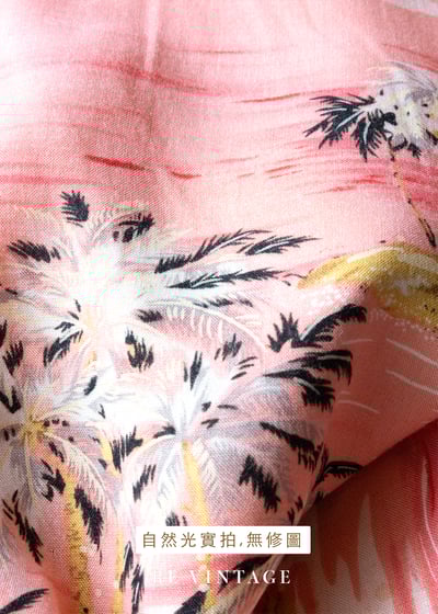 粉紅熱帶渡假風洋裝15